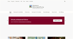 Desktop Screenshot of heraeus-bildungsstiftung.de